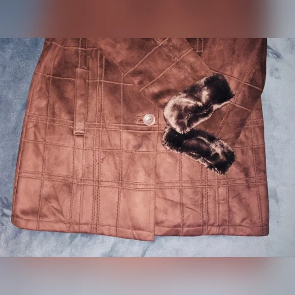 NWOT - Womens Bernardo Faux Fur Coat - Large - Picture 5 of 9